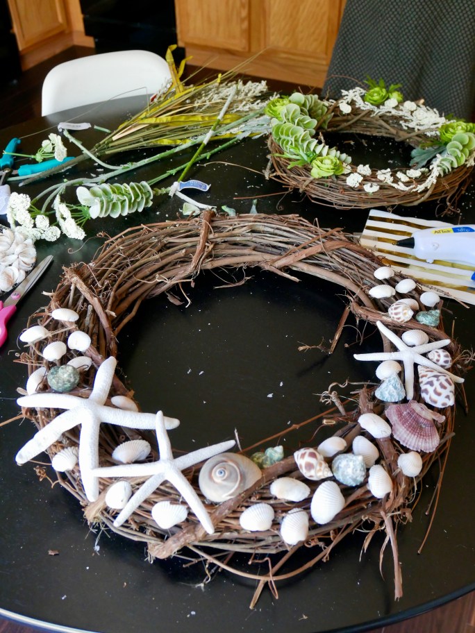 My Wreath - Finished on Table